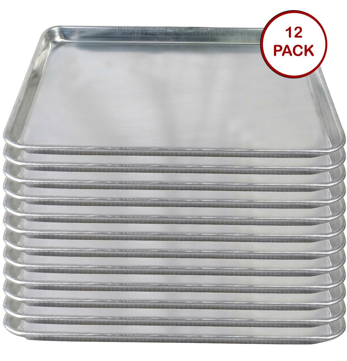 24 PACK Full Size 18 x 26 Pans + 20 Pan Rack Commercial Dough