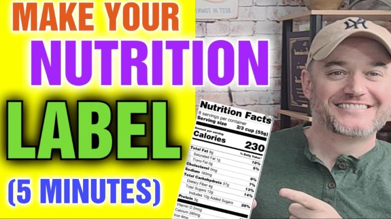 Can I make my own nutrition facts label?