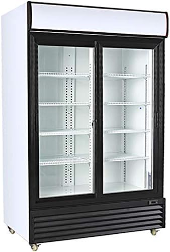 Procool Refrigeration Double SLIDING Door Upright Display Beverage Cooler Merchandiser; 35 Cubic Ft, 45" Wide