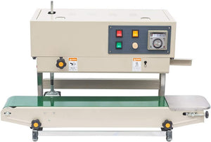 Sumeve Continuous Band Sealer Automatic Continuous Sealing Machine Vertical/Horizontal Sealing Sealer for PVC Membrane Bag Film 110V