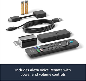 Fire TV Stick 4K, brilliant 4K streaming quality, TV and smart home controls, free and live TV