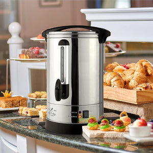 Zulay Premium 100 Cup Commercial Coffee Urn - Stainless Steel Large Coffee Dispenser For Quick Brewing - Automatic Hot Water Dispenser - Ideal for Large Crowds - Coffee Dispenser For Any Occasion