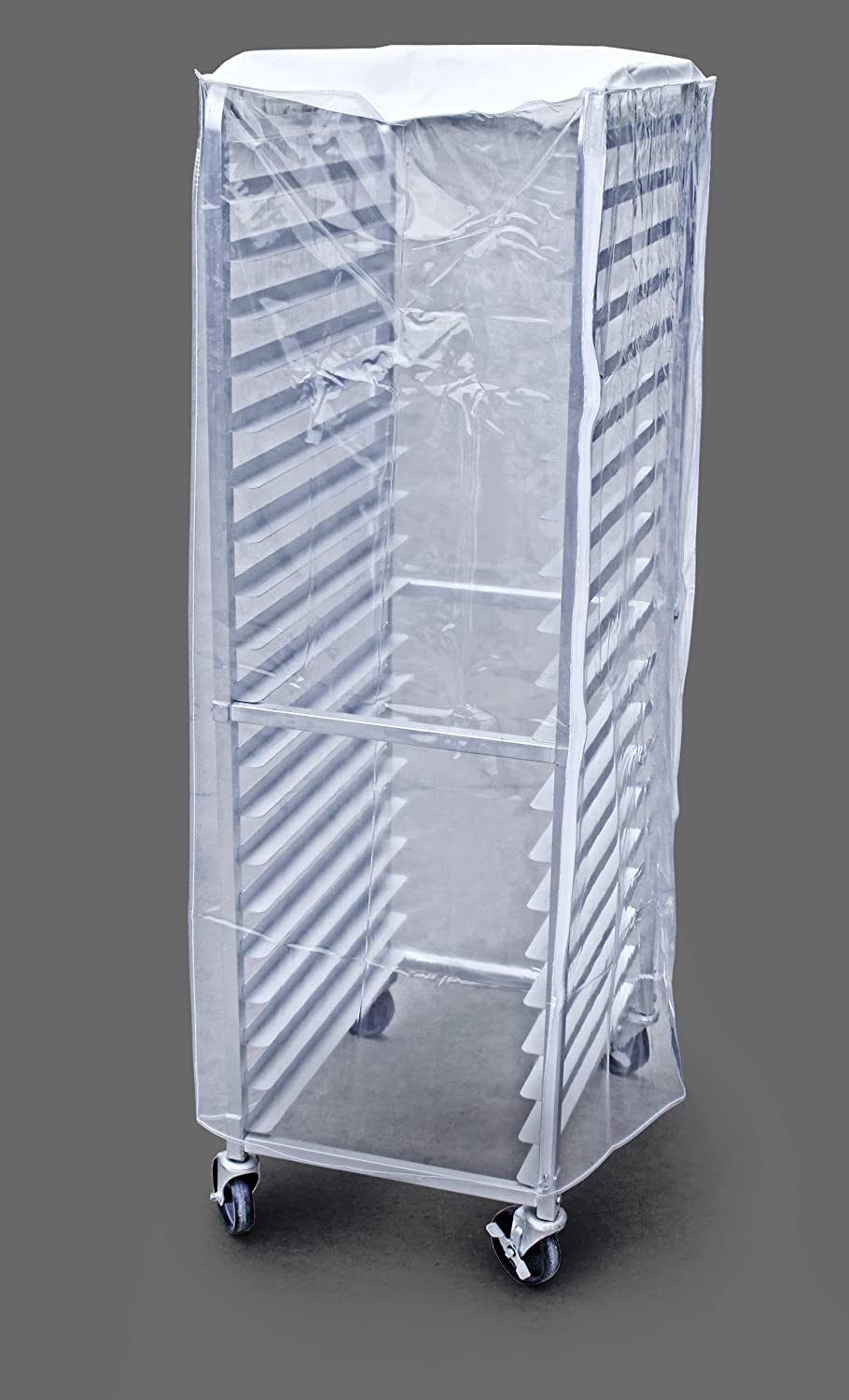 New Star Foodservice 36565 Commercial-Grade Sheet Pan/Bun Pan Rack Cover, Plastic, 20-Tier, 28
