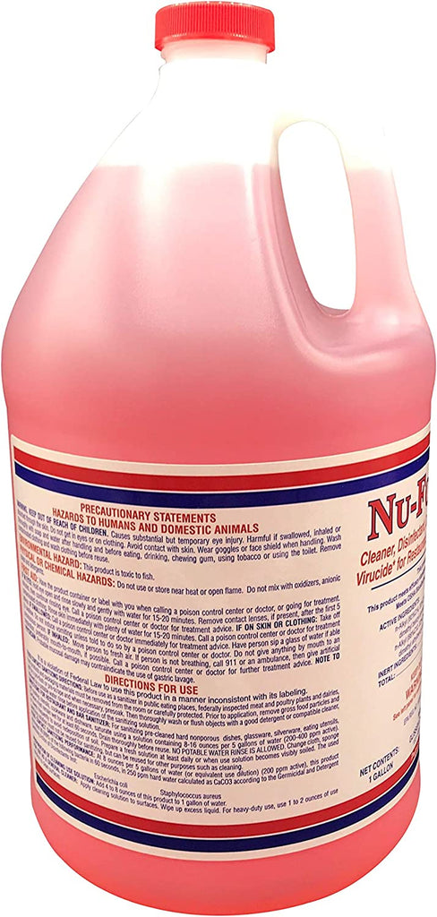 Glissen Chemical - 300048 Nu-Foamicide EPA Registered 1-Gal All Purpose Cleaner Concentrate, Industrial Commercial Grade