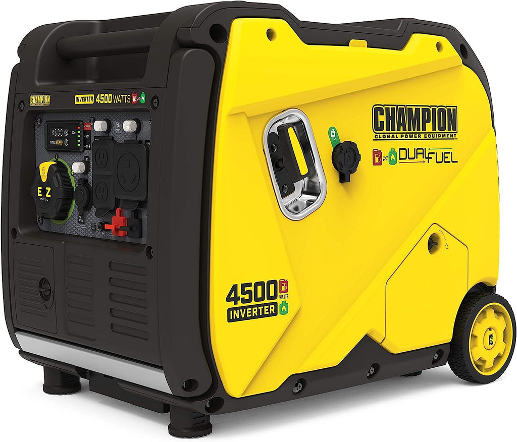 Champion Power Equipment 200988 4500-Watt Dual Fuel RV Ready Portable Inverter Generator, Electric Start