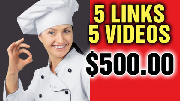 "Buy a Link"  Advertising Youtube Video Links 5 VIDEOS $500.00