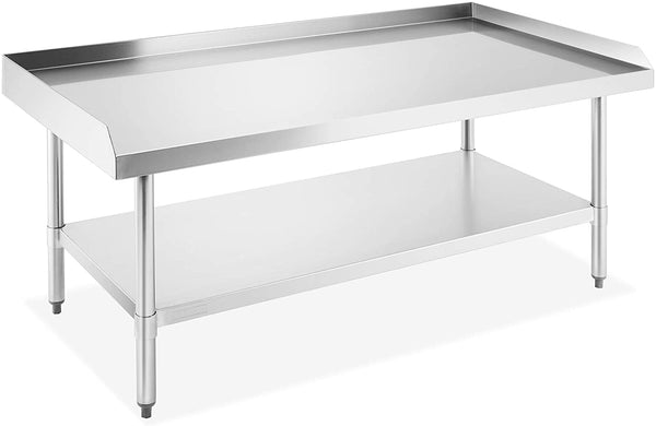 GRIDMANN NSF 16-Gauge Stainless Steel 60"L x 30"W x 24"H Equipment Stand Grill Table with Undershelf for Commercial Restaurant Kitchen