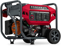 Powermate P0081300 Gas Generator 4500 Watt 49 ST, Red, Black Powered By Generac