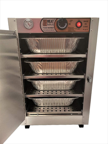 HeatMax 162224 Party Catering Full Size Tray Electric Hot Box Food Warmer for 3.25" Tall Pans - Made in USA with Service and Support Food Truck business