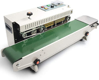 Automatic Continuous Sealing Machine Food Sealer Horizontal Auto Impulse Sealer Machine Plastic Sealer 110V(Horizontal)
